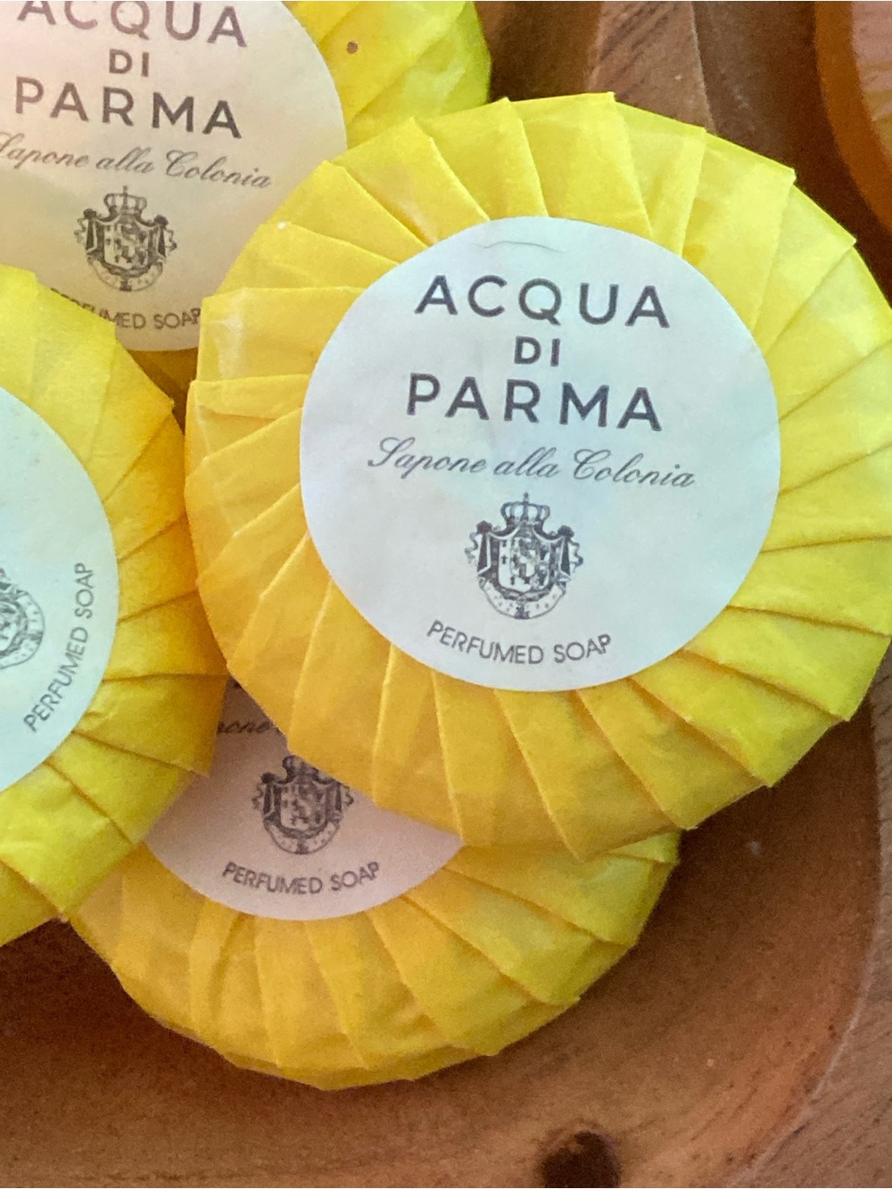 Acqua di Parma Perfumed Soap Quiet Luxury 1.7 oz Round Wrap Made in Italy NEW